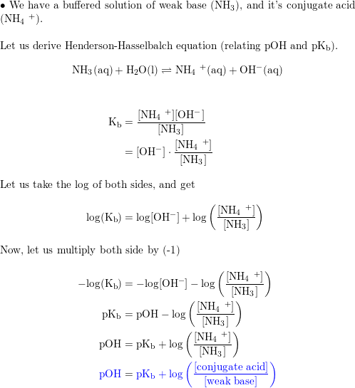 What is the Henderson-Hasselbalch Equation?//Derivation of the