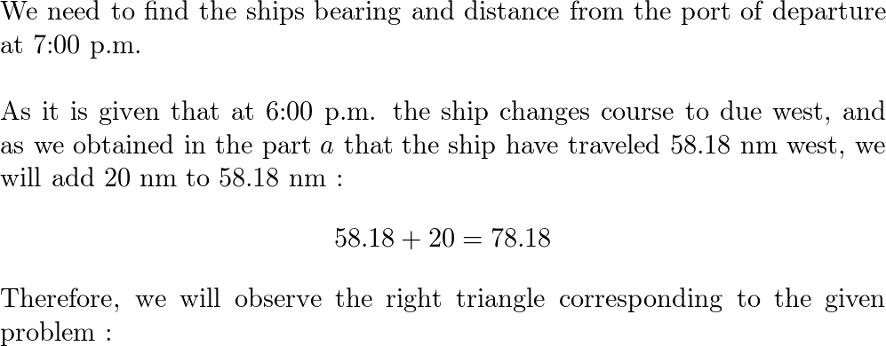 A ship leaves port at noon and has a bearing of S 29 W. The Quizlet