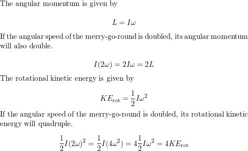 Angular Speed Merry Go Round