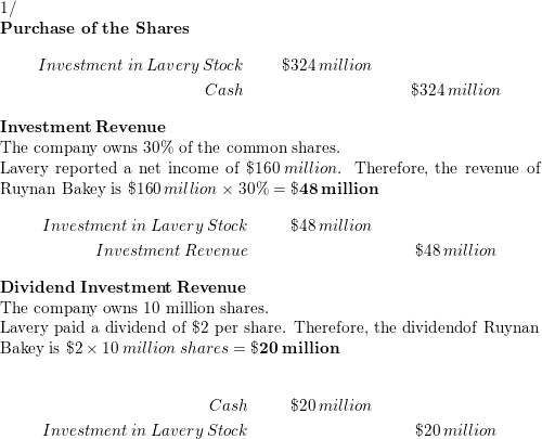 Solved On January 4,2024 , Runyan Bakery paid $350 million