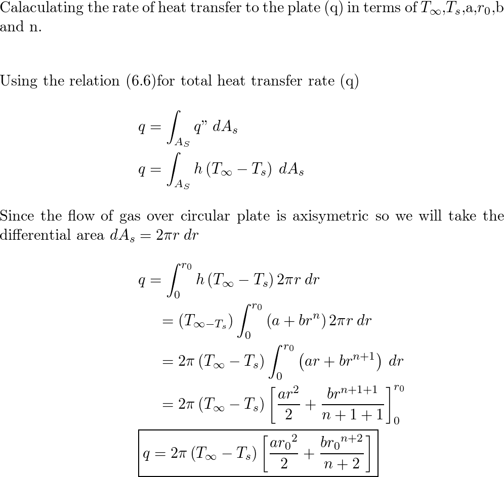 Introduction To Heat Transfer - 9780470501962 - Exercise 9 | Quizlet