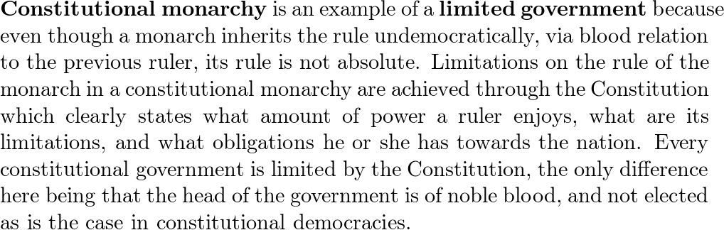 limited government definition