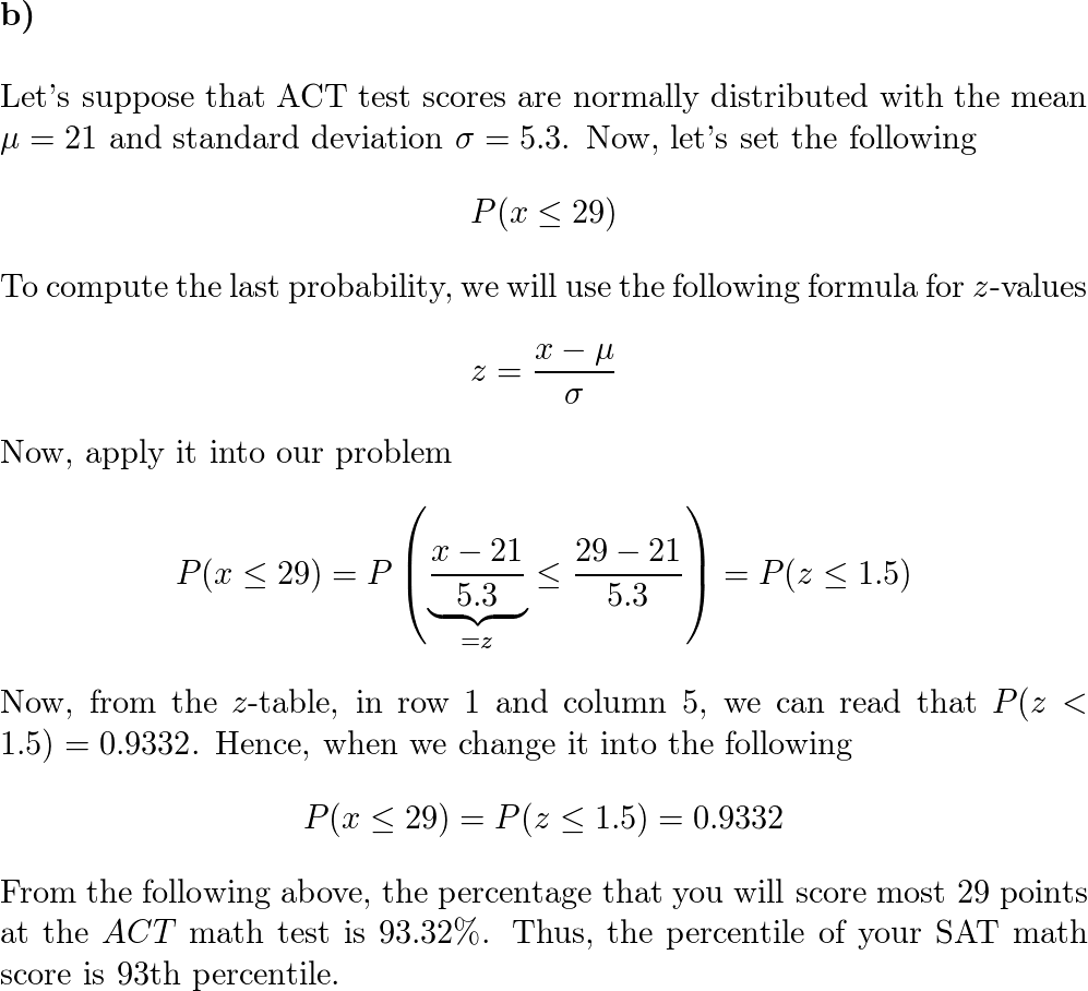 Assume that the mathematics score X on the Scholastic Aptitu