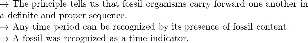 What is the principle of fossil succession? | Quizlet