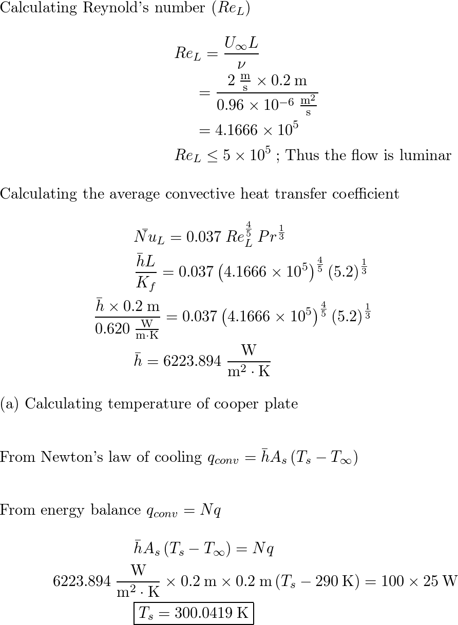 Introduction To Heat Transfer - 9780470501962 - Exercise 35 | Quizlet