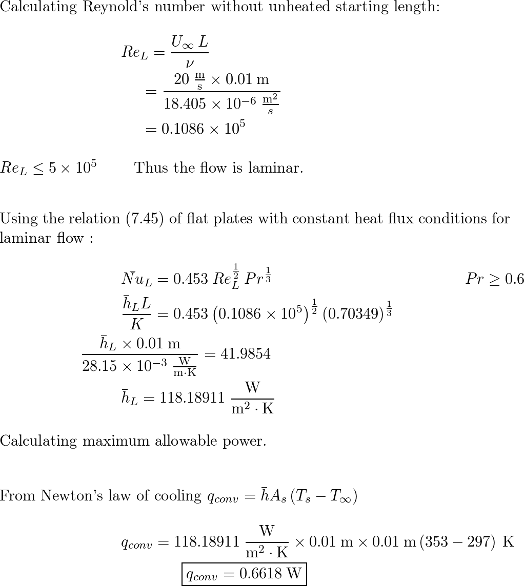 Fundamentals of Heat and Mass Transfer - 9781118989173 - Exercise 33 ...