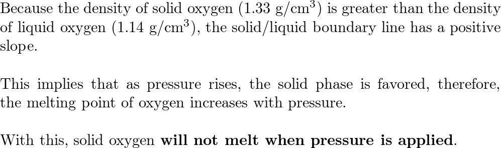 solid oxygen