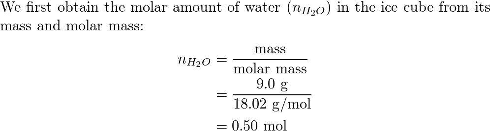 SOLVED: A 35-g ice cube at 0.0 °C is added to 110 g of water in a 62-g  aluminum cup. The cup and the water have an initial temperature of 23 °C. (