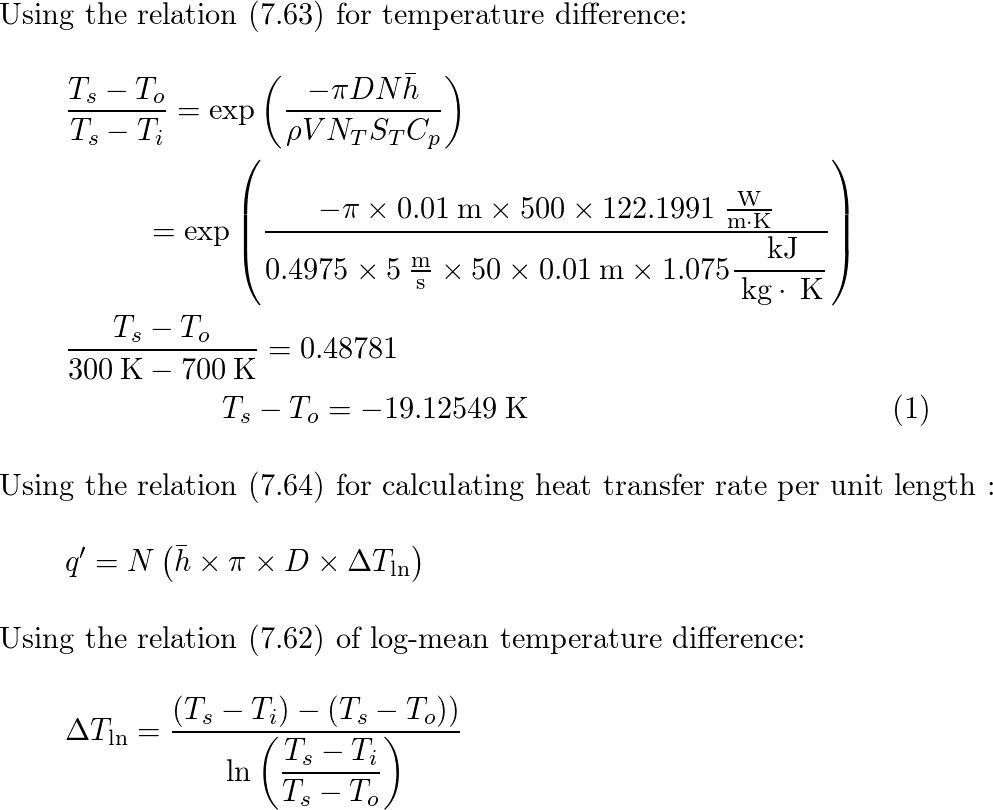 Fundamentals Of Heat And Mass Transfer - 9781118989173 - Exercise 71 ...