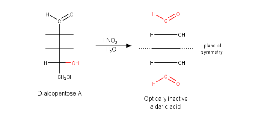 D-Aldopentose A is oxidized to an optically inactive aldaric | Quizlet