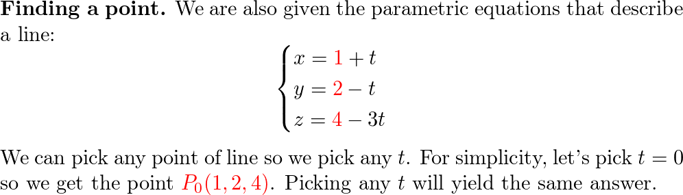 The Plane That Contains The Line X 1 T Y 2 T Z 4 Quizlet