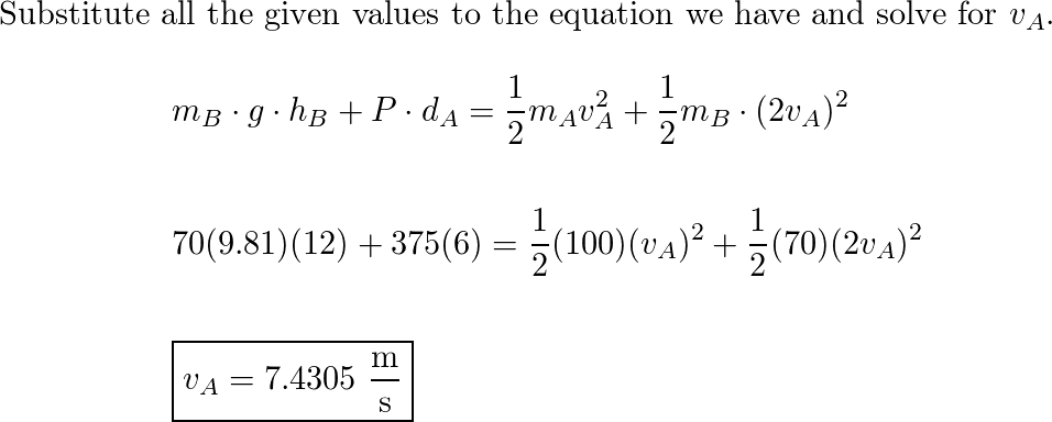 The Two Crates A And B Of Mass $m_A = 100 Kg$ And $m_B = 70 | Quizlet