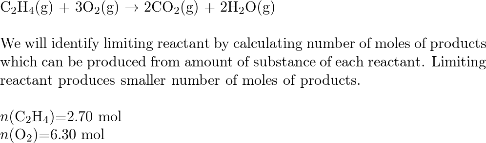 The equation for the complete combustion of ethene C 2 H Quizlet