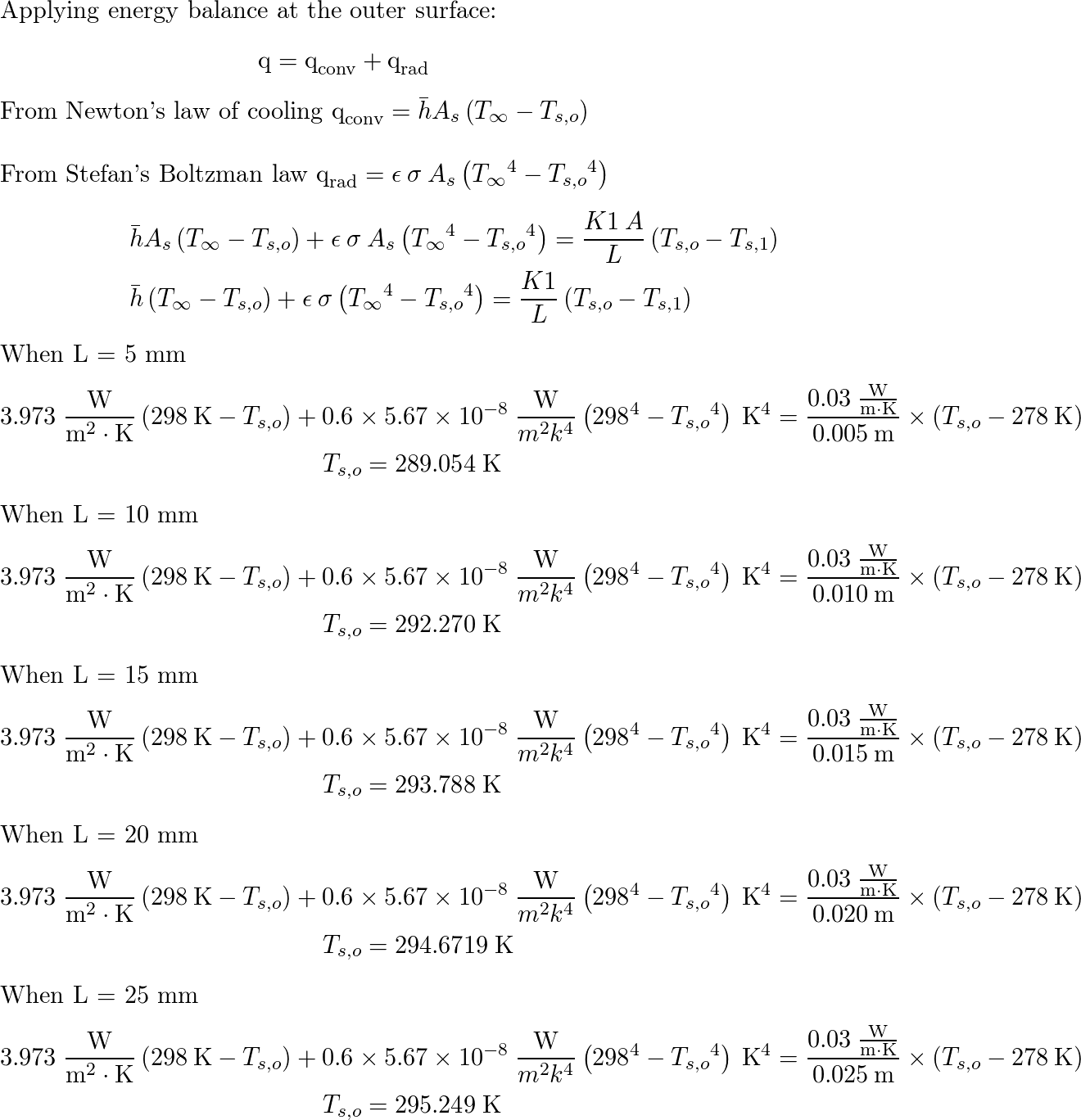 Introduction To Heat Transfer - 9780470501962 - Exercise 31 | Quizlet