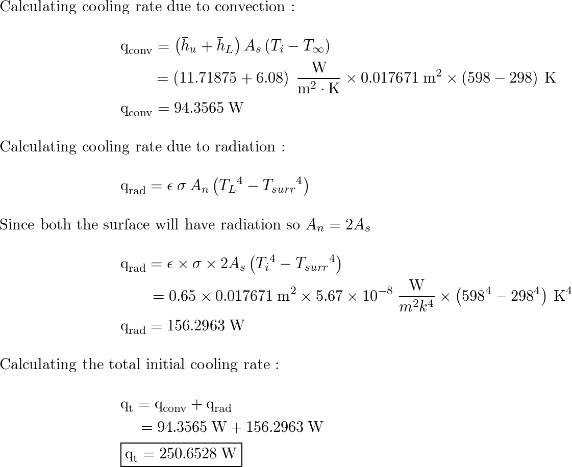 Introduction To Heat Transfer - 9780470501962 - Exercise 45 | Quizlet