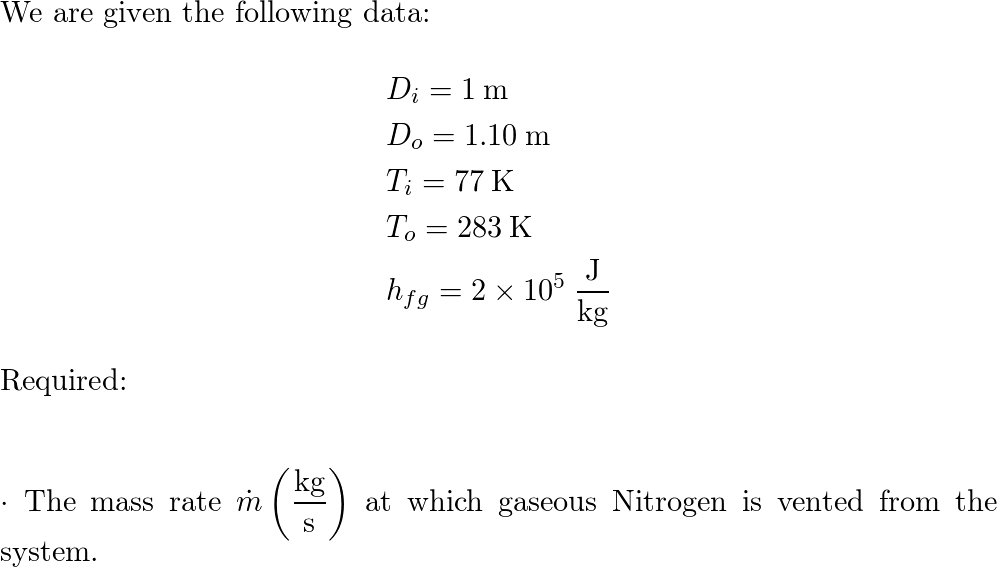 Introduction To Heat Transfer - 9780470501962 - Exercise 107 | Quizlet