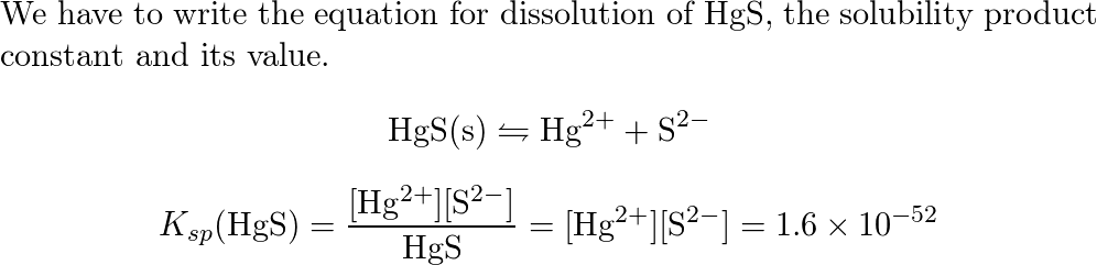 Calculate the concentration of $$ \mathrm { Hg } ^ { 2 } + | Quizlet