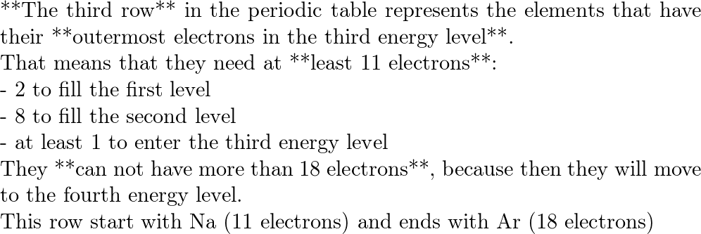 A row of the periodic table is referred to as a n . Quizlet