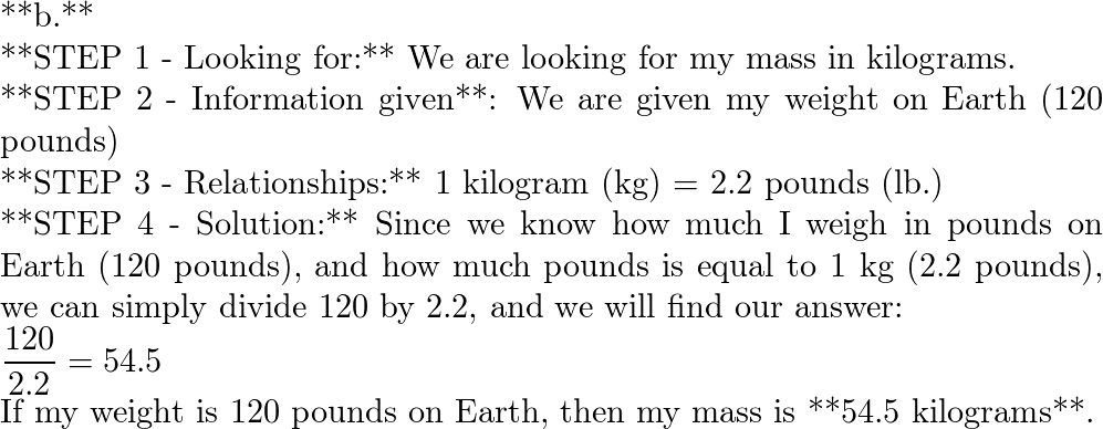 For each of the following set up the problem using the 4 st Quizlet