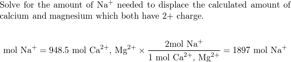 Zeolite A, Na12[(AlO2)12(SiO2)12]$\cdot$27H2O, is used to so | Quizlet