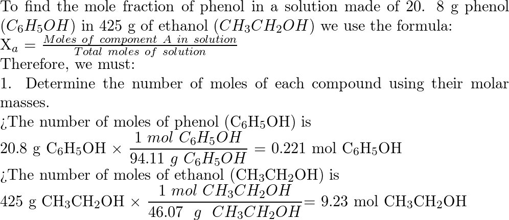 Phenol, C6H5OH