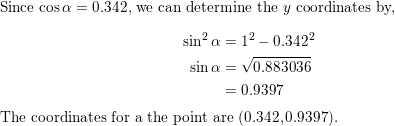 Draw one-third of a complete counterclockwise rotation as an