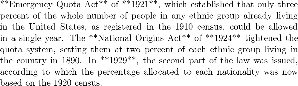 emergency quota act 1920s