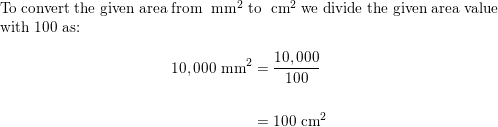 SOLVED: b.AW 4. Complete the following conversion table. m2 cm2 mm2 a. 52  105 b. 86 C. 10,000 8.2 e.