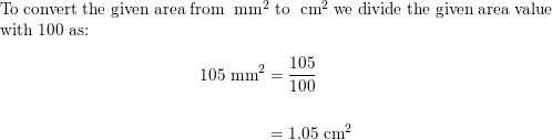 SOLVED: b.AW 4. Complete the following conversion table. m2 cm2 mm2 a. 52  105 b. 86 C. 10,000 8.2 e.