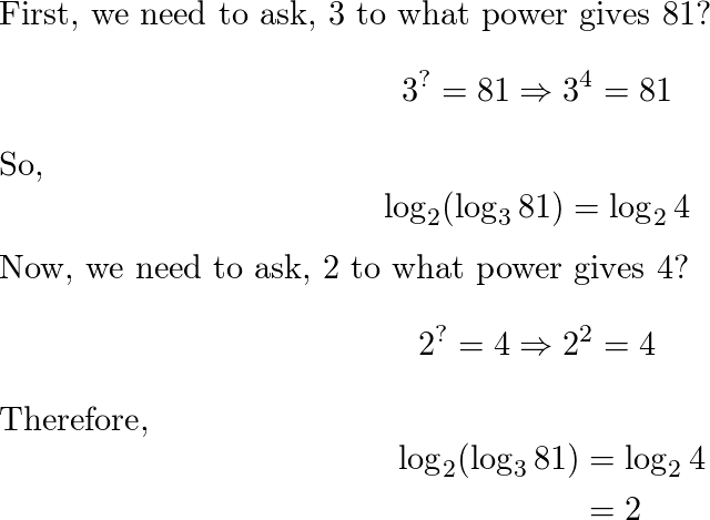 Solved Evaluate without using calcular.to (3 1) logg, 3