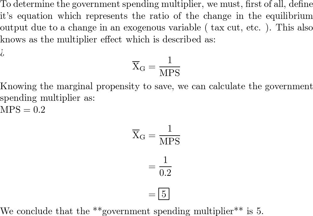 Solved 1A. PLEASE DERIVE THE EXPENDITURE MULTIPLIER, given