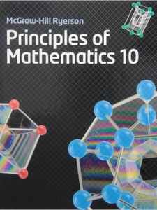 Principles of Mathematics 10 1st Edition by Brian McCudden, Chris Dearling, Wayne Erdman