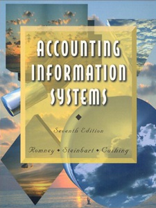 Free Solutions For Accounting Informations Systems 7th Edition | Quizlet