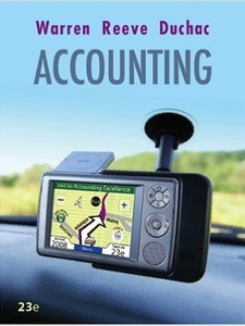Accounting 23rd Edition by Carl S Warren, James M Reeve, Jonathan E. Duchac