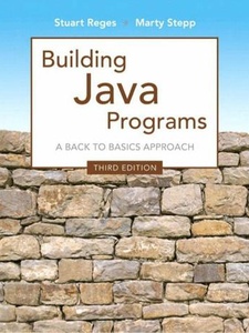 Building Java Programs - 9780133375268 - Exercise 4 | Quizlet