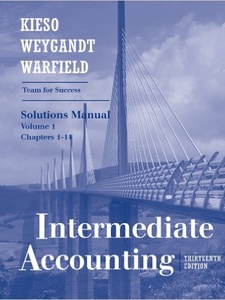 Intermediate Accounting (Volume 1) - 9780470380666 - Exercise 2c | Quizlet