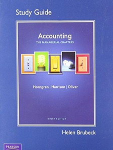 Solved: Chapter 17, Exercise 8 - Accounting: The Managerial Chapters ...