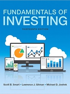 Fundamentals Of Investing - 13th Edition - Solutions And Answers | Quizlet