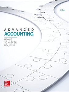 Advanced Accounting - 13th Edition - Solutions And Answers | Quizlet