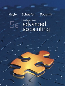 Free Solutions For Fundamentals Of Advanced Accounting | Quizlet