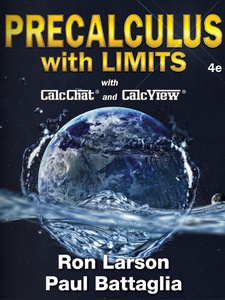 Precalculus with Limits 4th Edition by Larson, Paul Battaglia