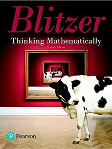 Thinking Mathematically 7th Edition by Robert F. Blitzer
