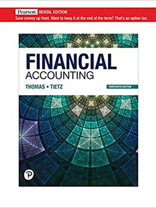 Financial Accounting - 13th Edition - Solutions And Answers | Quizlet