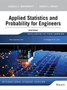 Applied Statistics and Probability for Engineers - 6th Edition ...