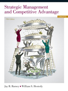 Strategic Management And Competitive Advantage - 5th Edition ...