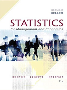 Statistics for Management and Economics 11th Edition by Gerald Keller