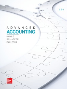 Advanced Accounting - 9781260008722 - Exercise 27 | Quizlet