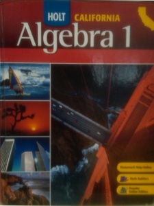 Algebra 1, California Edition 1st Edition by Chard, Earlene J. Hall, Edward B. Burger, Freddie L. Renfro, Kennedy, Paul A., Seymour, Steven J. Leinwand, Tom W. Roby, Waits