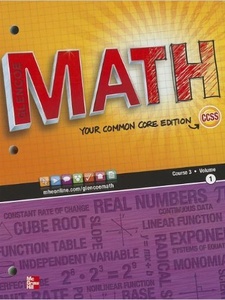 Glencoe Math Course 3, Volume 1 1st Edition by McGraw-Hill