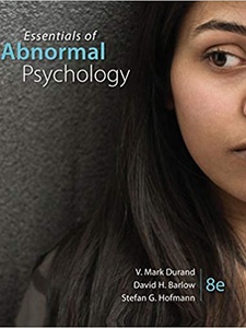 Essentials of Abnormal Psychology 8th Edition by David Barlow, Stefan Hofmann, V Durand